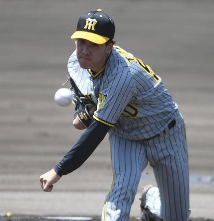 　先発し力投する富田（撮影・石井剣太郎）