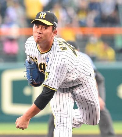 　力投する桐敷（撮影・高部洋祐）