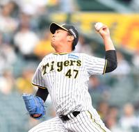 　力投する先発投手の桐敷（撮影・中田匡峻）