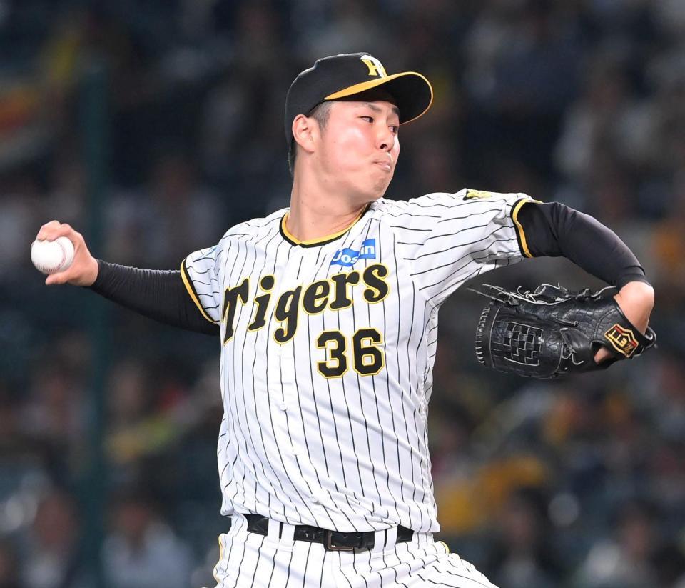 　力投する浜地（撮影・高部洋祐）