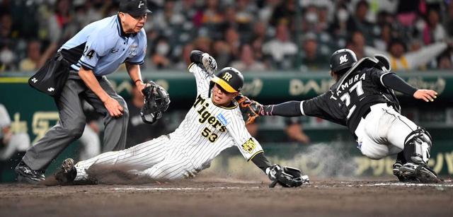 阪神・島田が“神走塁”！　八回同点ホーム＆反撃口火代打Ｈ　「自分の判断で行けました」