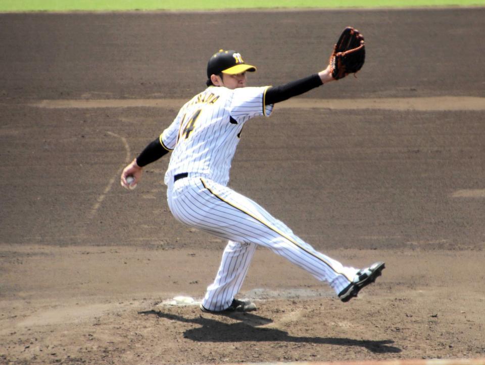 首の張りで登録抹消の阪神・岩貞祐太がシート打撃登板「悪くなかった