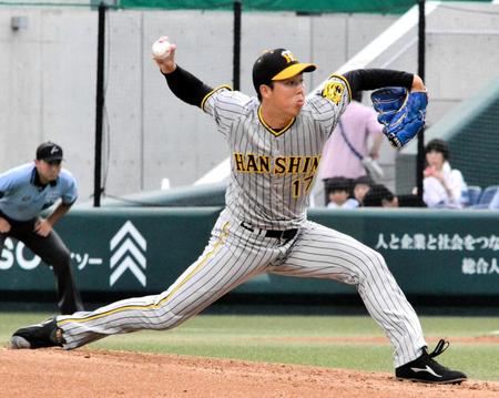 　先発して粘りの投球を見せた青柳