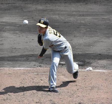 　７回２安打無失点と好投した富田