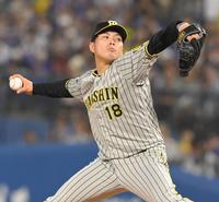 力投する馬場（撮影・高部洋祐）