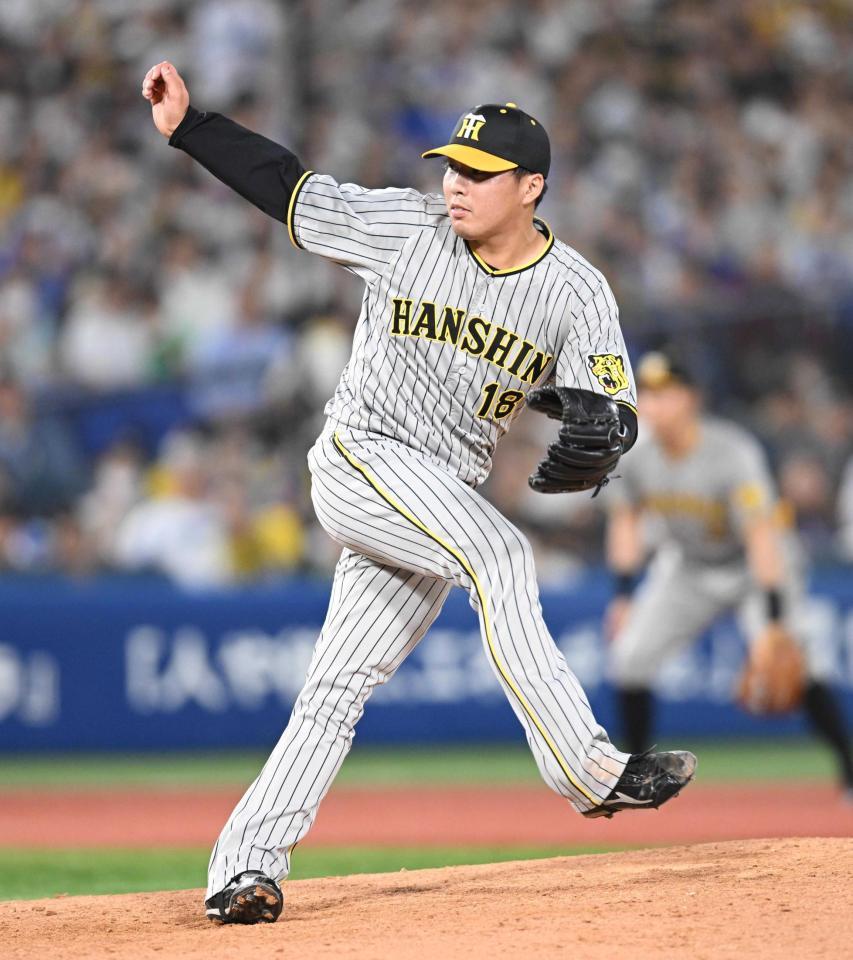 　２回無失点の馬場（撮影・金田祐二）