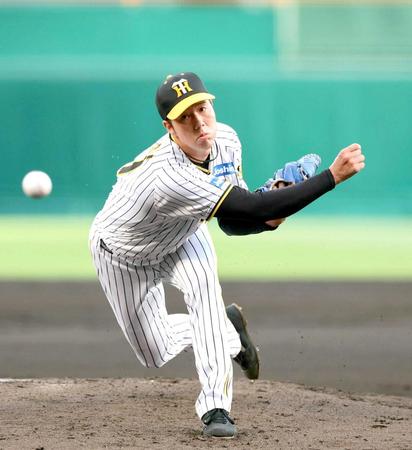 　先発し力投する青柳（撮影・山口登）