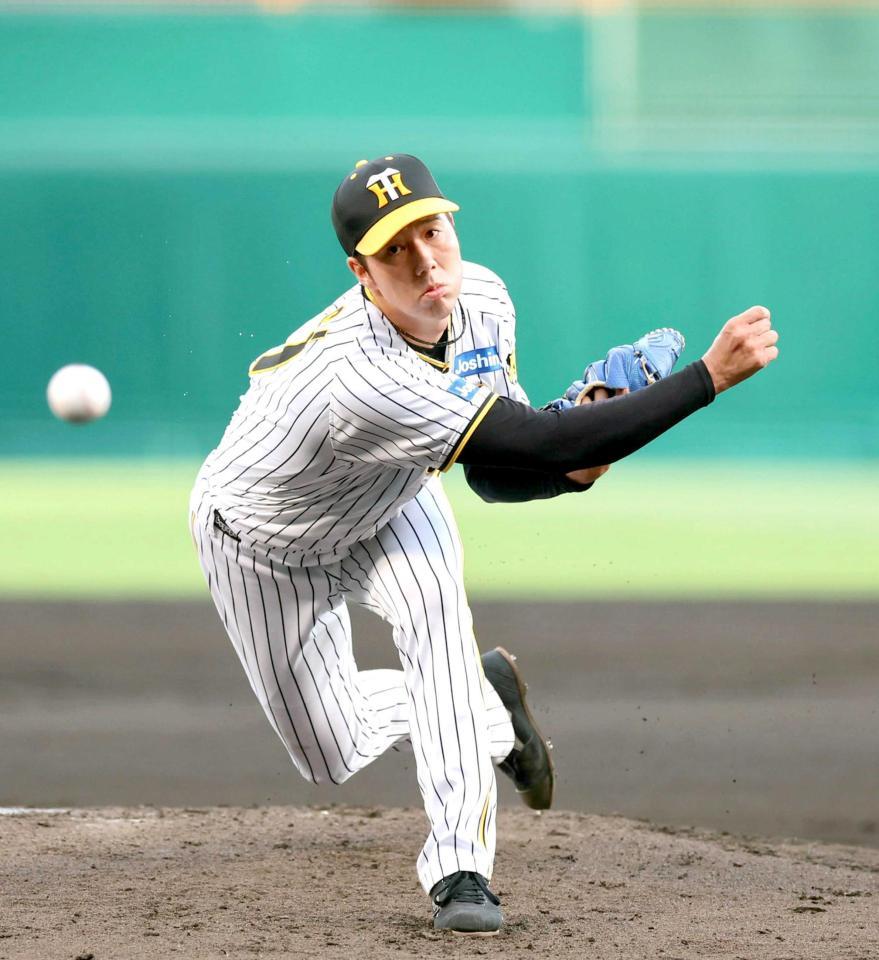 　先発し力投する青柳（撮影・山口登）