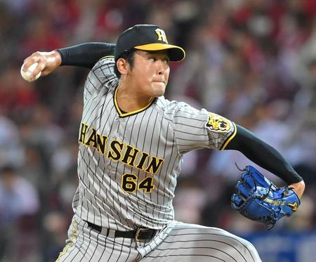 　力投する岡留（撮影・高部洋祐）