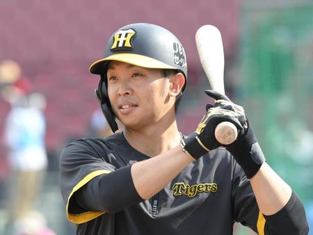 　試合前の打撃練習に臨む島田（撮影・高部洋祐）