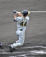 　３回に左前打を放った戸井