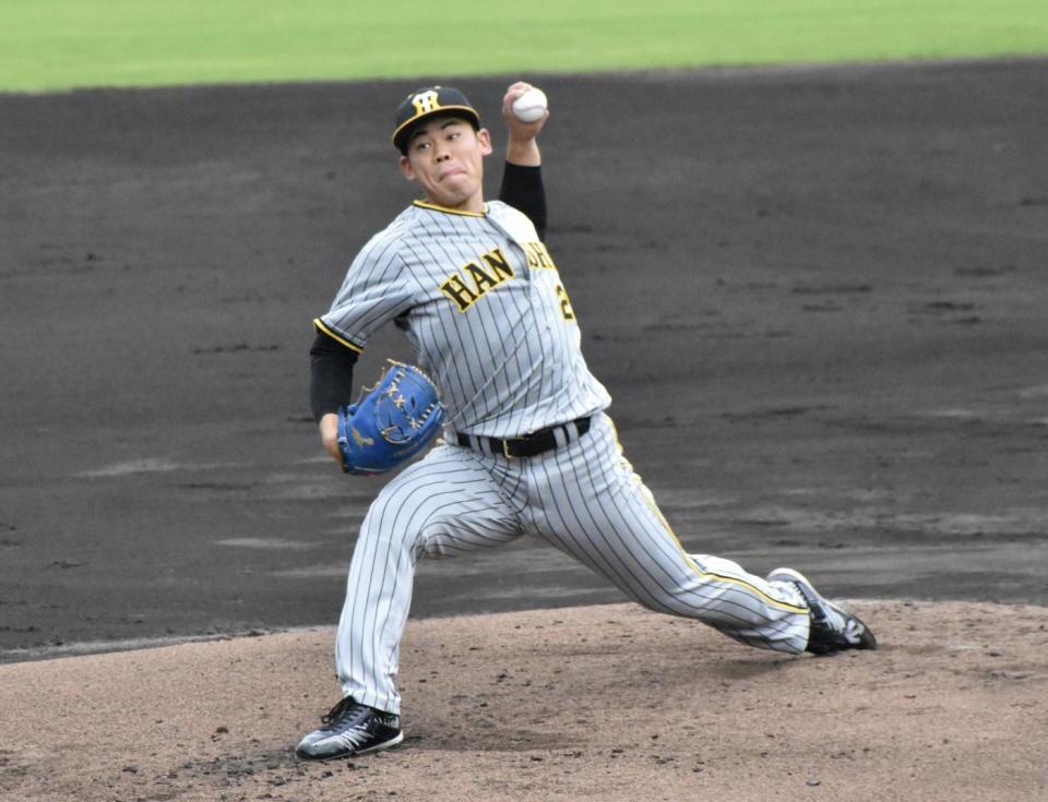 　プロ入り後最長の７回を４安打１失点と好投し、今季ウエスタン初勝利を挙げた鈴木