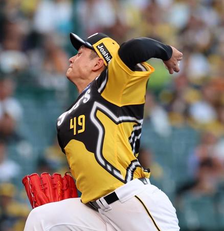 　先発し力投する大竹（撮影・山口登）