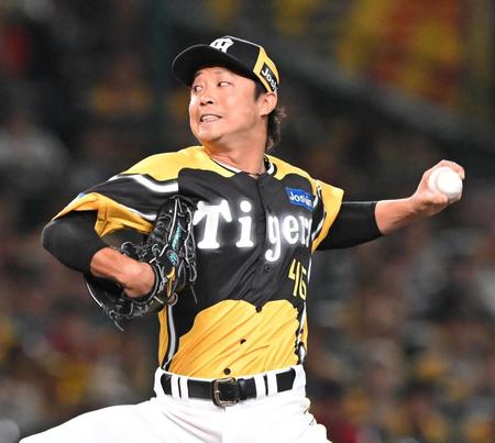 　力投する島本（撮影・高部洋祐）