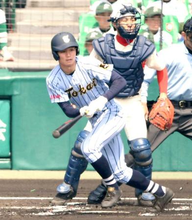 　東海大相模時代の森下＝２０１８年４月