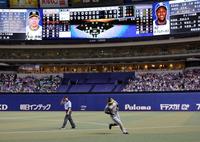 　９回、最後の打者・大山が倒れ試合終了（撮影・山口登）