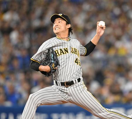 　８回、ピンチを救った島本（撮影・金田祐二）