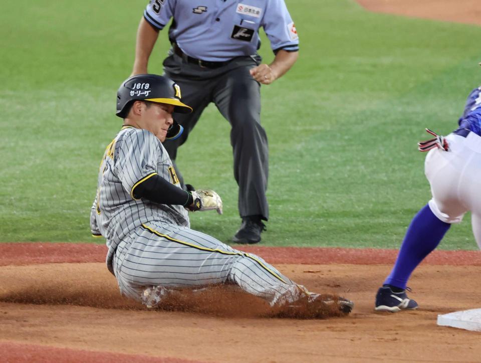 　４回、二盗を決める大山