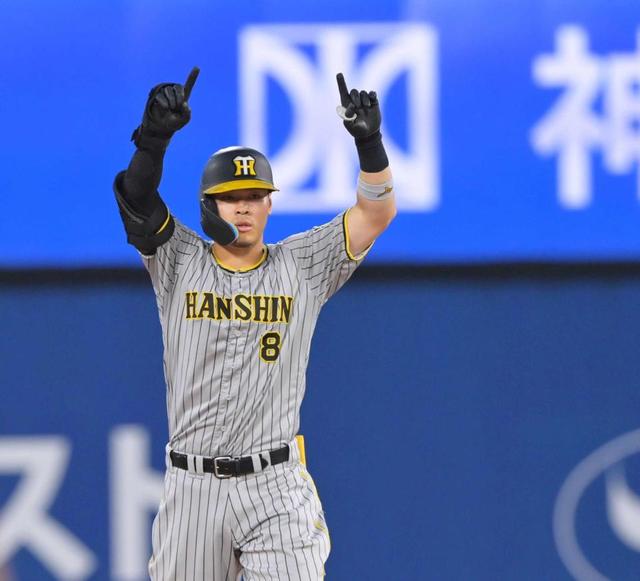 阪神・佐藤輝 価値ある2点打「抜けてくれて良かった」 8月6戦7打点!夏男になるで