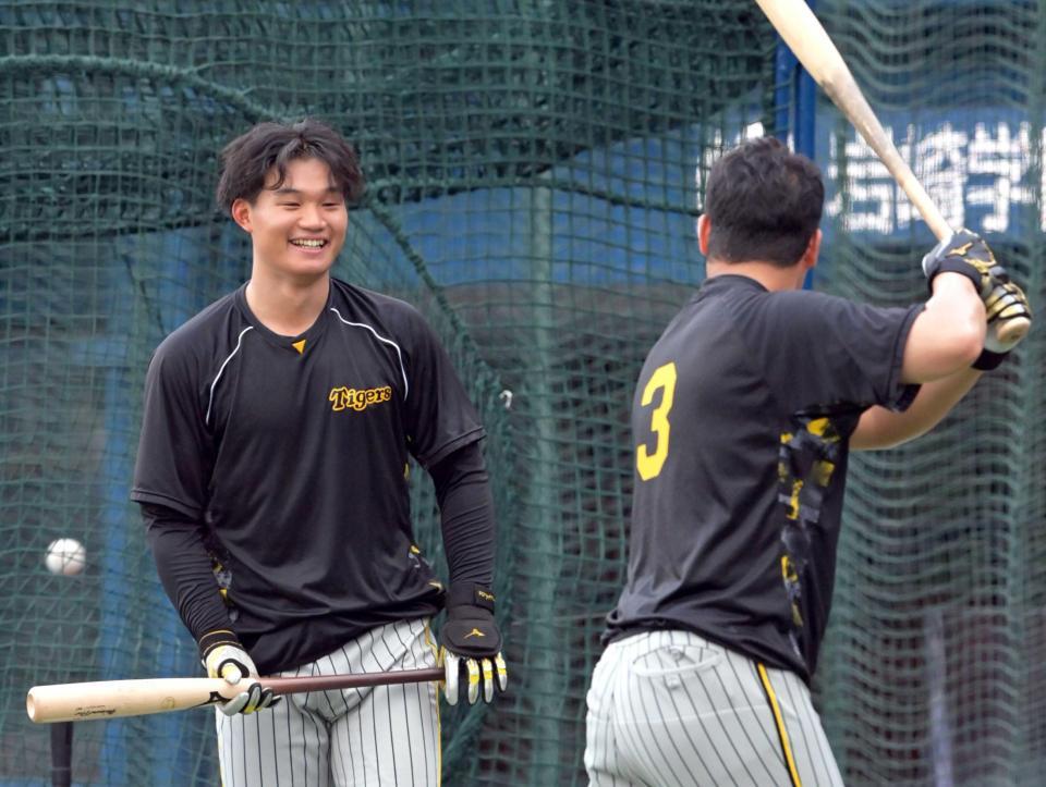 　東京ドームで初安打を狙う森下