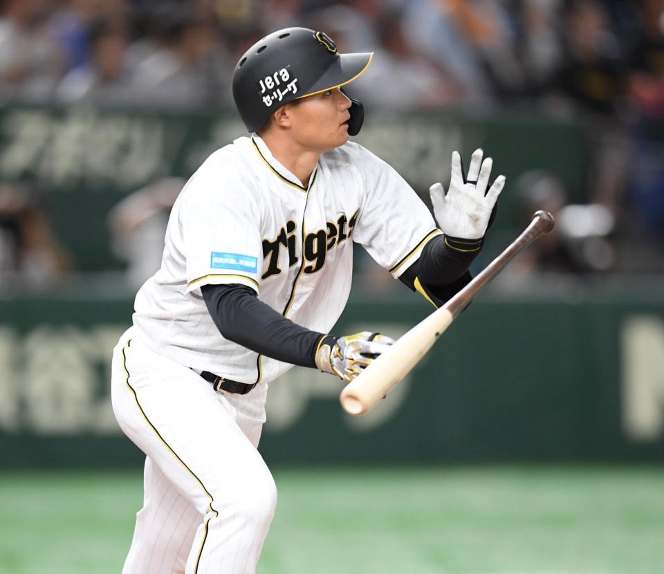 阪神・森下がビジター球場初本塁打 三塁ベンチ前で得意げにパフォーマンス/阪神タイガース/デイリースポーツ online