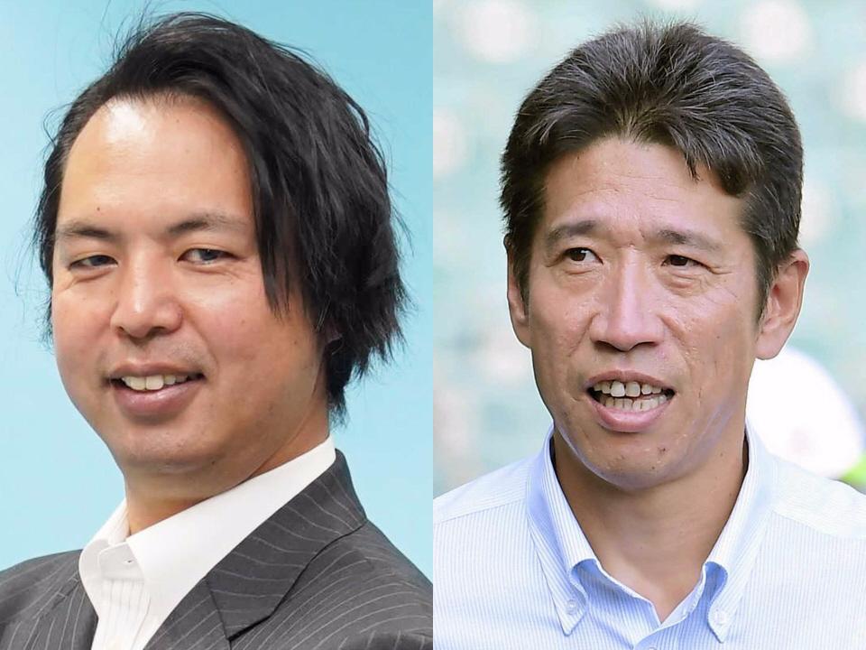 　井川慶氏（左）と野口寿浩氏