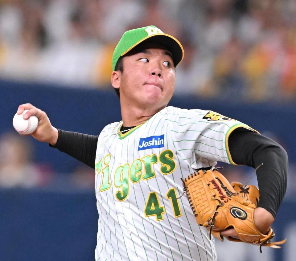 　力投する村上（撮影・高部洋祐）