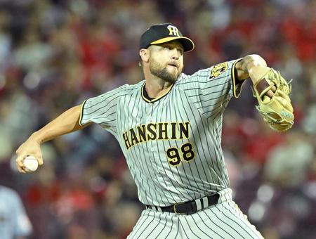 　来日初登板を果たしたブルワー（撮影・高部洋祐）