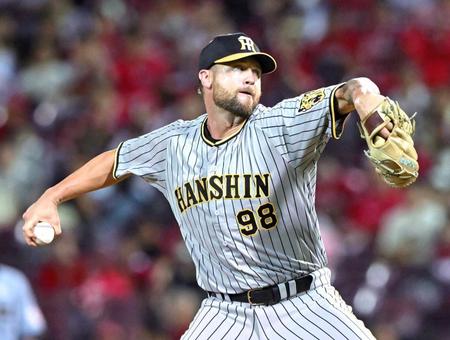 　来日初登板を果たしたブルワー（撮影・高部洋祐）