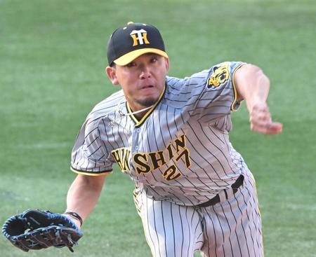 　力投する伊藤将（撮影・高部洋祐）