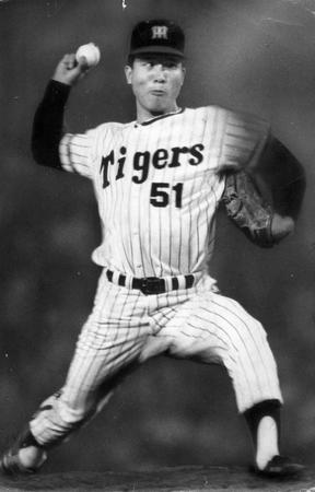 　阪神時代の古沢憲司氏＝１９７３年