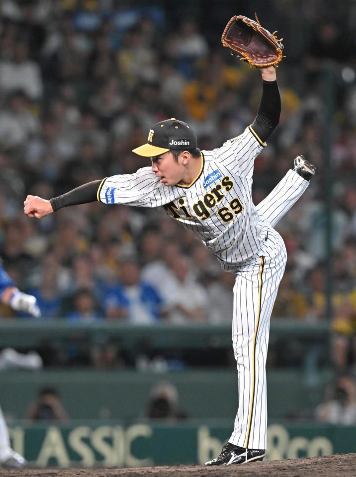 　力投する石井（撮影・高部洋祐）