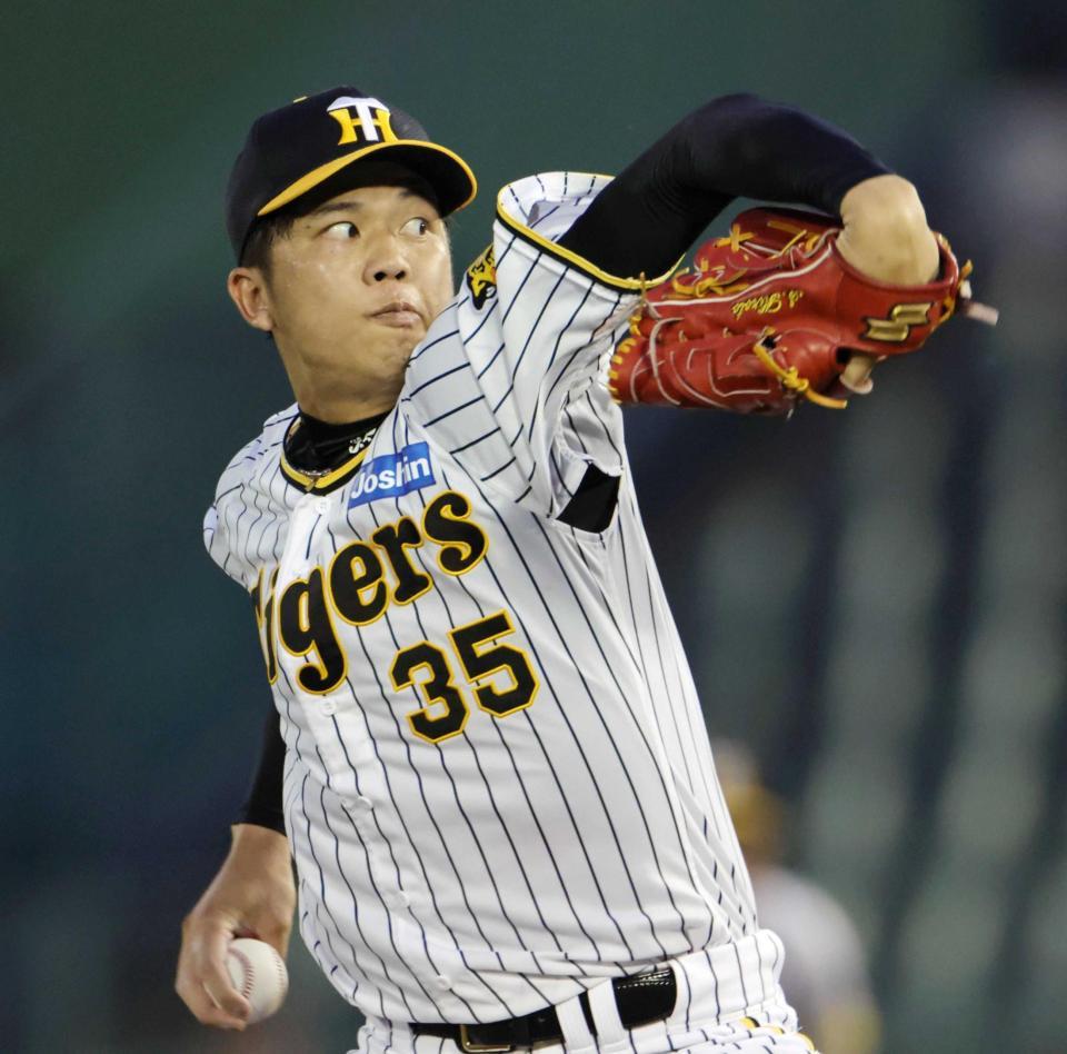 　ウエスタン中日戦に先発した才木（撮影・坂部計介）