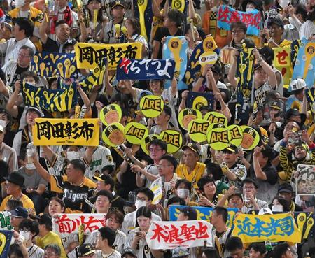 　ラッキー７に盛り上がる阪神ファン（撮影・高部洋祐）