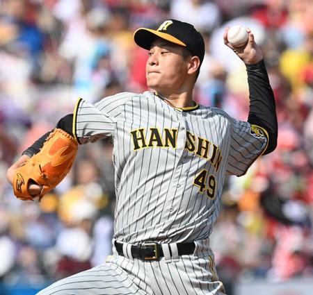 　先発し、投げ込む大竹（撮影・田中太一）