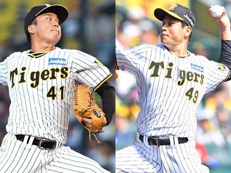 　　今季、チームの危機を救った村上（左）と大竹
