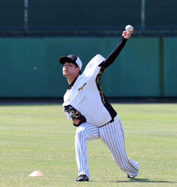 阪神・高橋遥人　術後最長５０メートルキャッチボール「違和感ない」　６月手術から「しっかり慎重に」