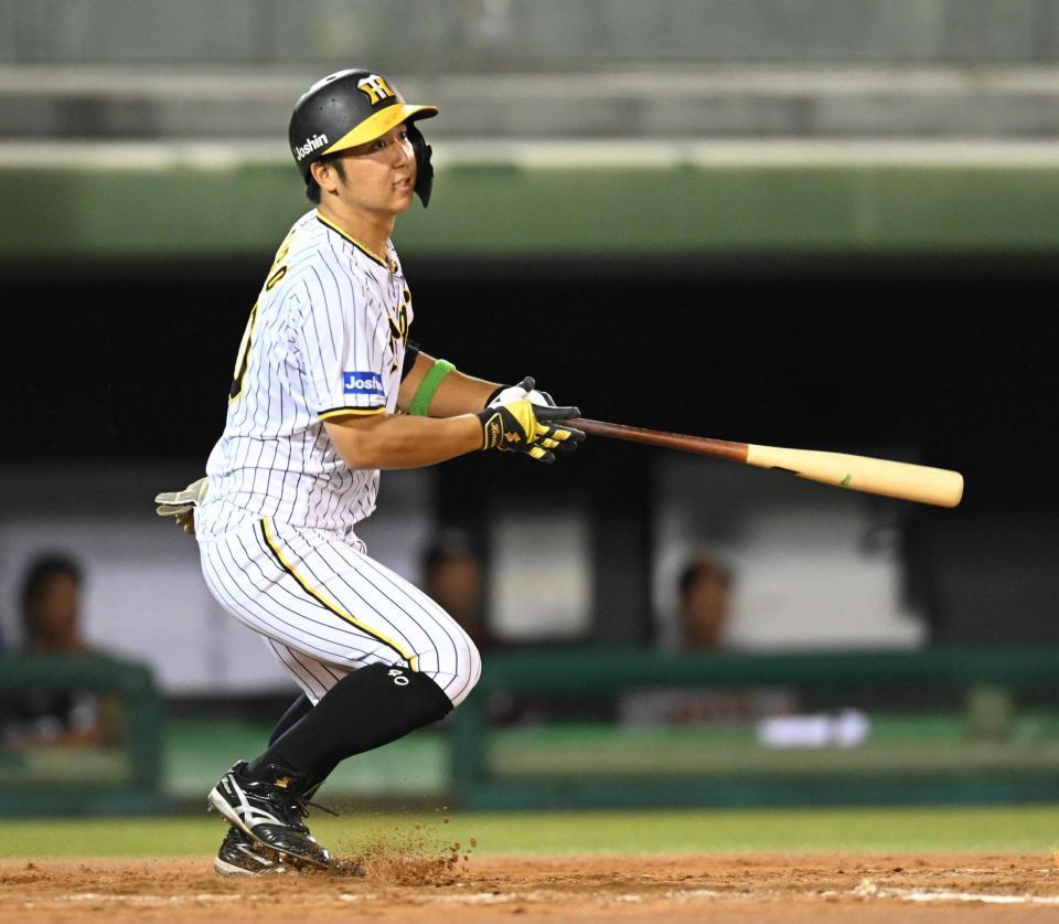 　ファームで開幕直後から５月中旬まで打率３割を維持した井坪