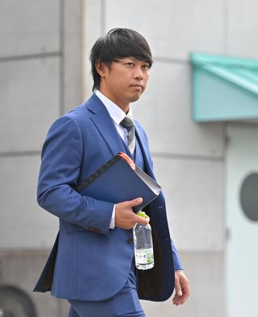 　戦力外通告を受けた高山（撮影・中田匡峻）