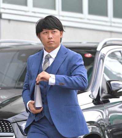 　戦力外通告を受けた高山（撮影・中田匡峻）