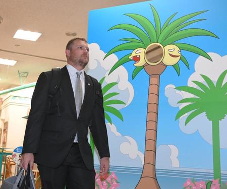 　宮崎に到着したノイジー（撮影・高部洋祐）