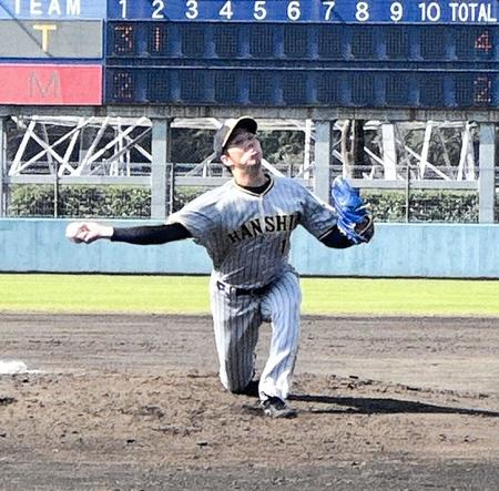 　みやざきフェニックス・リーグのロッテ戦で先発した青柳