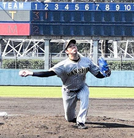 　先発し５回２失点の青柳