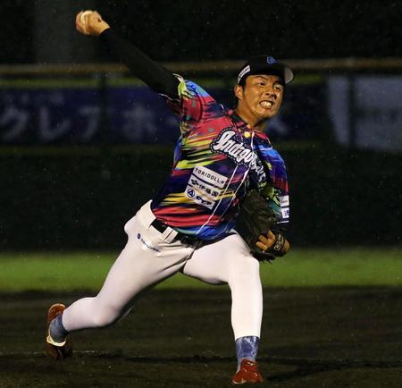 　阪神から２位指名を受けた徳島インディゴソックス・椎葉剛（写真提供・徳島インディゴソックス）