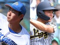 　青山学院大・下村海翔（左）と上田西・横山聖哉