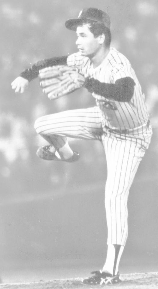 　８５年、先発として活躍した中田