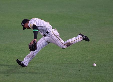 ７回、中野が後逸した打球を森下もエラーし失点を許す（撮影・山口登）