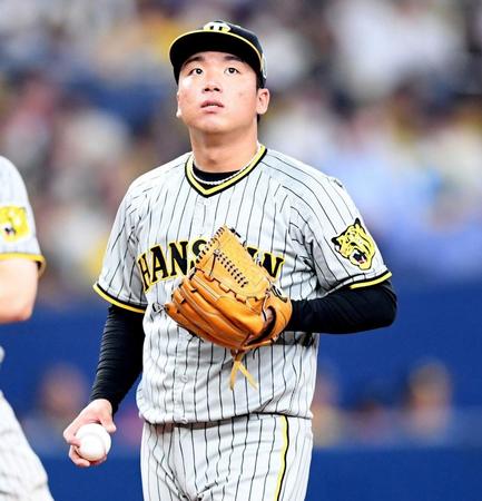 　５回、紅林に２ランを浴びた村上（撮影・中田匡峻）