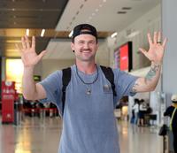 　シーズンを終え帰国するブルワー（撮影・山口登）