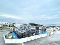 　ブルペン新設の工事が進む具志川野球場